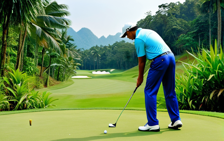 말레이시아의 골프 코스와 회원권 - Upscale Clubhouse Interior**

"Interior of a luxurious Malaysian golf club, showcasing a gourmet res...
